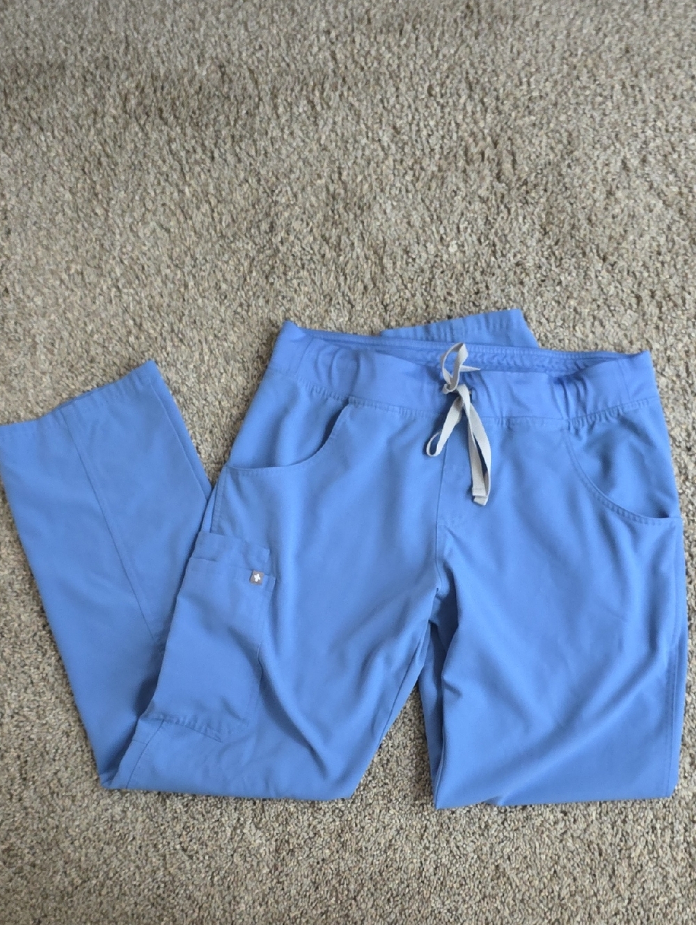 Figs Scrubs | Kade Cargo | M | Ceil Blue